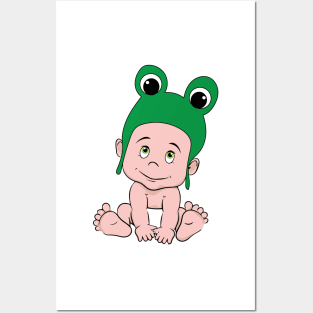 Frog Hat Baby Posters and Art